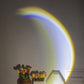 Moon Lamp LED Rainbow Neon Night Sunset Light Projector USB Photography Wall Atmosphere Lighting For Bedroom Home Decor