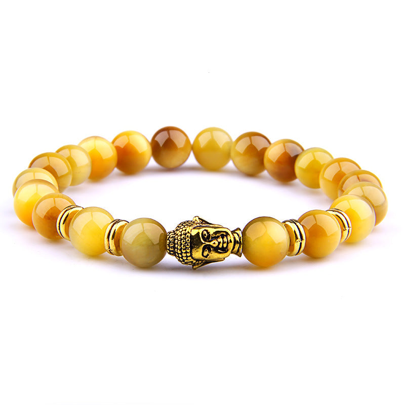Golden Buddha Golden Tigers Eye Daily Meditation Bracelets