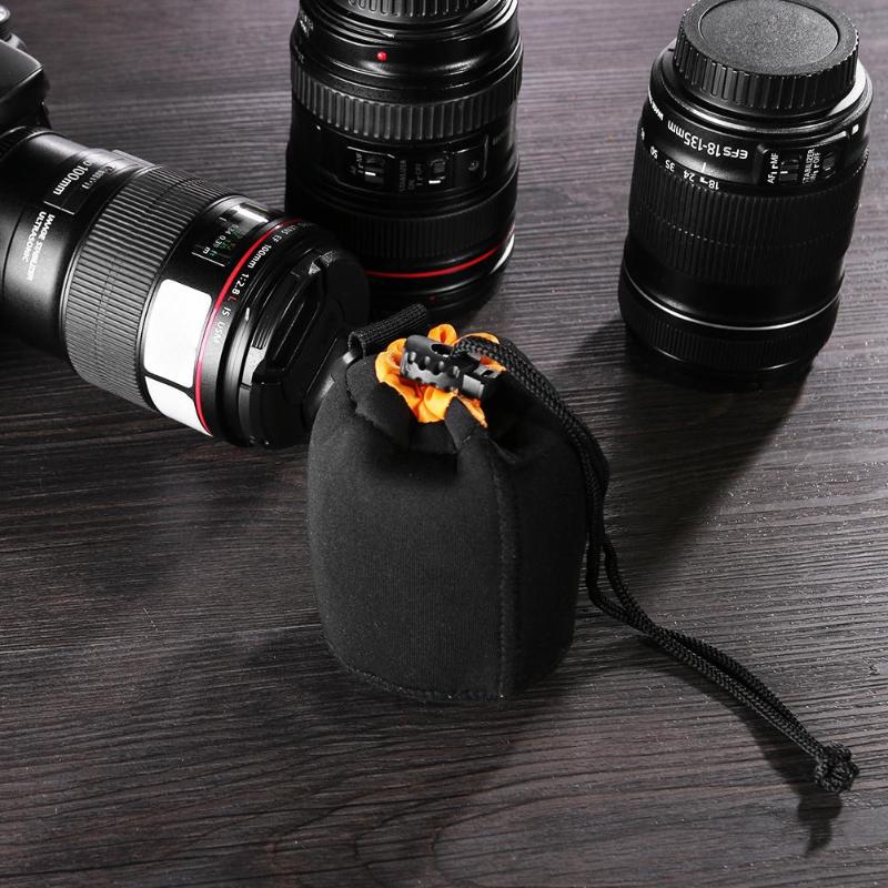 Charmazon™ 1 Pc Camera Lens Pouch Bag Neoprene Waterproof Soft Video