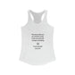 Namaste Trust Yourself and Do It. Women's Ideal Racerback Tank