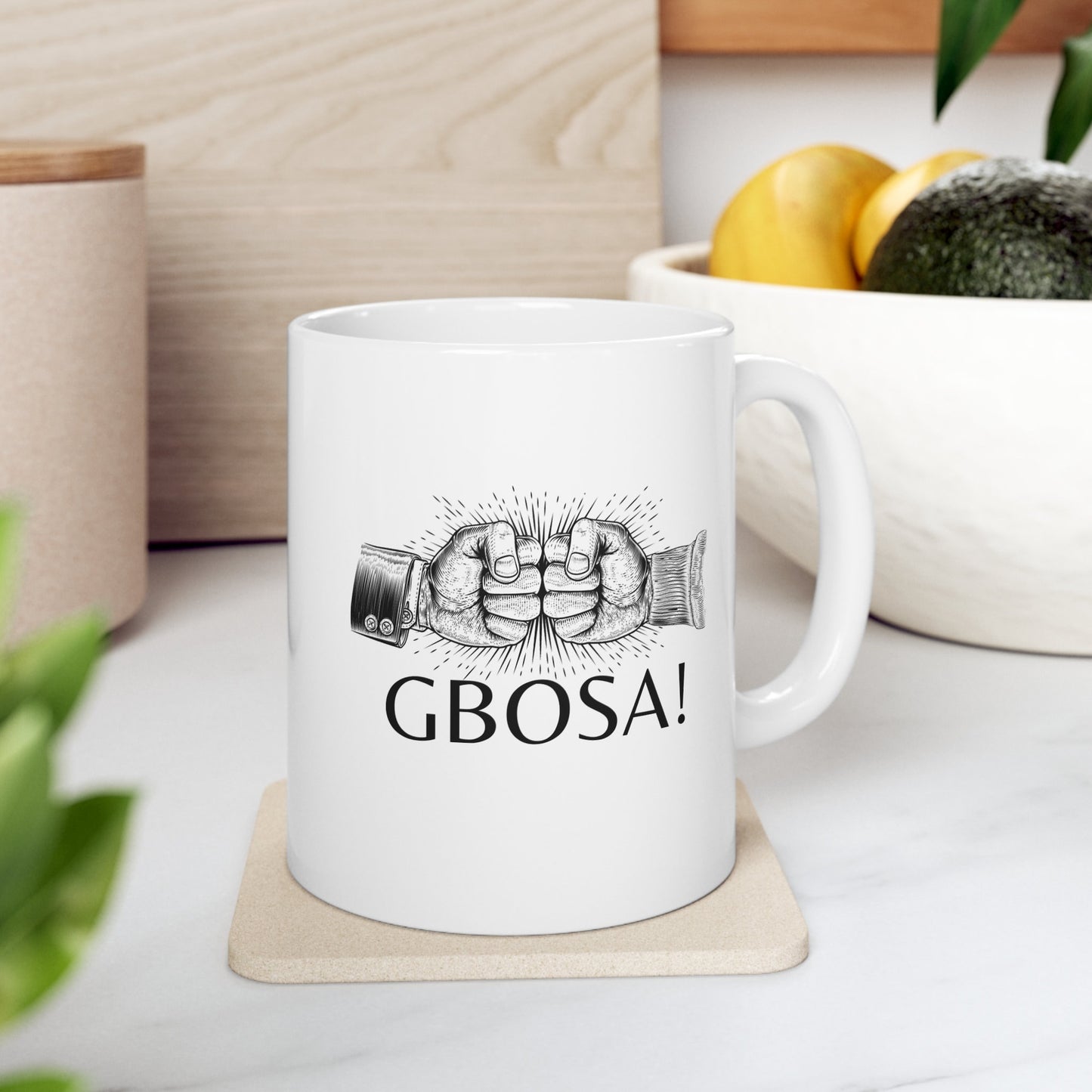 Gbosa Mug, Pidgin English Mug, Coffee Mug, Gift Mug, Holiday Mug, Ceramic Mug