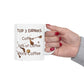 Top 3 Drinks, Coffee Mug, Holiday Mug, Sarcastic Mug, Gift mug, Ceramic Mug